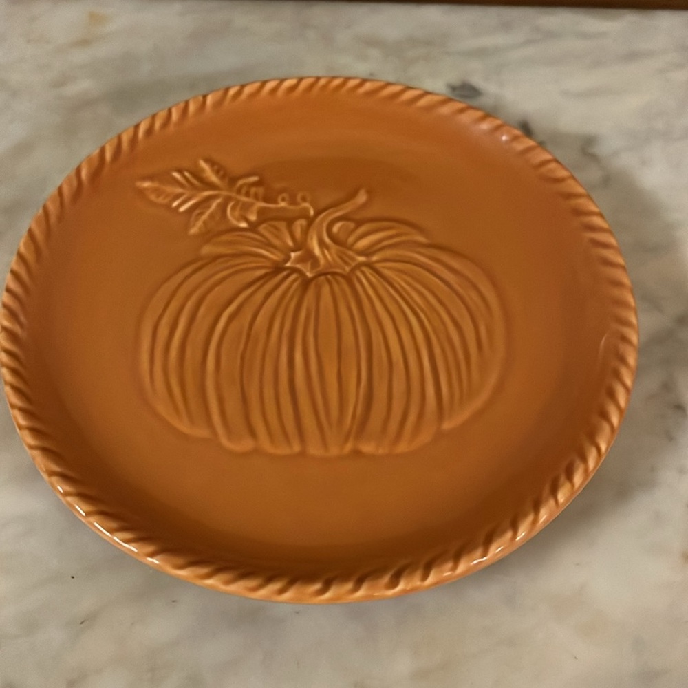 CMG-Made In Portugal 🇵🇹-Small-Orange-Pumpkin-Plate-7” - Picture 4 of 12